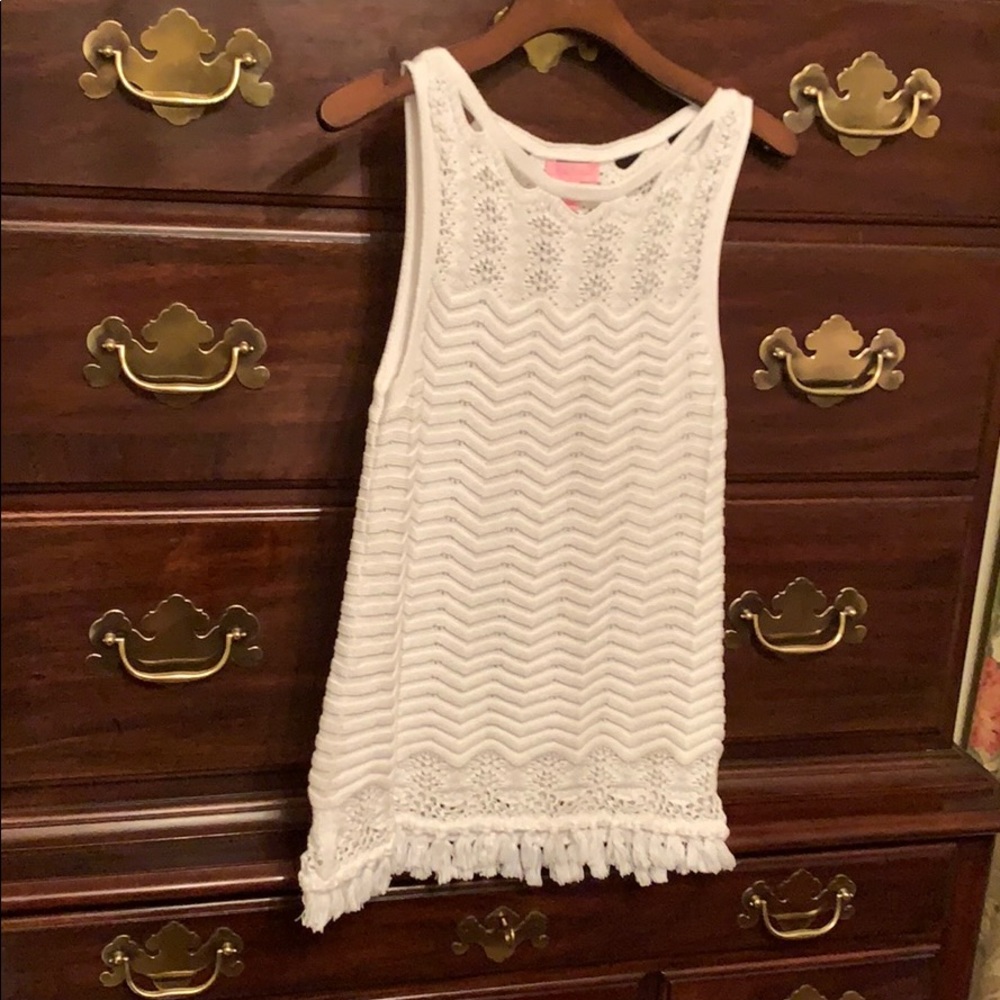 Lilly Pulitzer top; cotton sweater knit